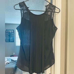 Heartsoul Pleated Sleeveless Blouse